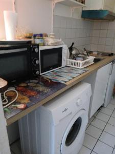 Kuchyň nebo kuchyňský kout v ubytování Comme A La Maison Chez Dominnique Coquet T2 Avec Jardin Homme Chaleureux