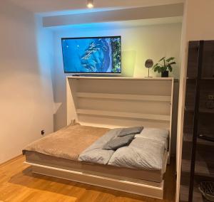 Postel nebo postele na pokoji v ubytování Apartament SUDETY