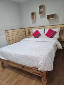Voodi või voodid majutusasutuse Xplora Hostel Cusco toas