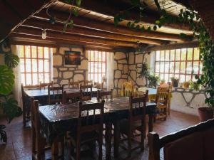 Restaurace v ubytování Cabañas De Lolita En Barrancas del cobre