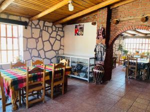Restaurace v ubytování Cabañas De Lolita En Barrancas del cobre