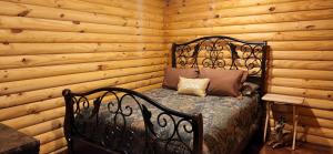 Postel nebo postele na pokoji v ubytování The Lodge Cabin