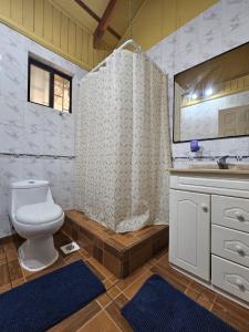 Koupelna v ubytování Te Ra'a Travel - Cabaña equipada