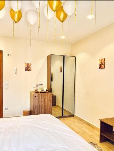 Lodge Pyramids View Hotel客房内的一张或多张床位
