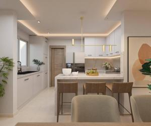 Kuchyň nebo kuchyňský kout v ubytování Los Castillos Resort