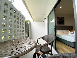 Uma cama ou camas num quarto em Xen Pool Access