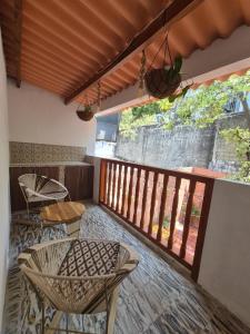 Balkón nebo terasa v ubytování Hostal Casa Rosa + 20 fotografií