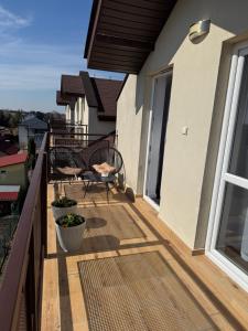 Balkón nebo terasa v ubytování Apartament Rodzinny