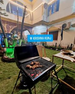 Grillaðstaða í boði fyrir gesti í íbúðinni