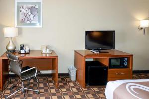 Quality Inn & Suites Georgetown - Seaford的电视和/或娱乐中心