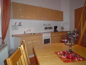 Cuisine ou kitchenette dans l'établissement Ferienwohnung Eigner