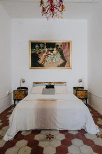 Postel nebo postele na pokoji v ubytování maltese traditional house ,Corto Matese