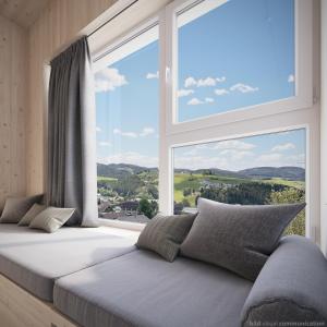 Postel nebo postele na pokoji v ubytování Karlingerhaus Hotel Hostel Home + 29 fotografií
