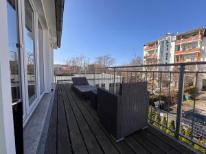 Μπαλκόνι ή βεράντα στο LIVING Apartments Leipzig