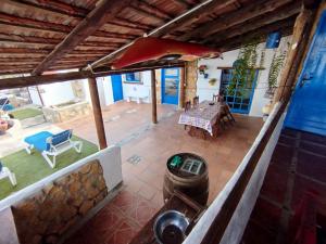 an aerial view of the living room of a house at La cuadra de Juan in Icod de los Vinos