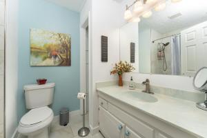 Cozy and Bright 3br apartment 15 min to DT Avl的一间浴室