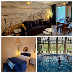 Bazén v ubytování Apartament Powstańców A23 z dostępem do basenu BALTIC APARTAMENT nebo v jeho okolí