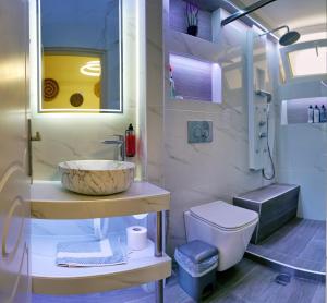 Koupelna v ubytování Galazio Asteri 1 Green, Luxury & Eco