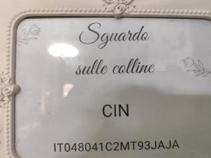 Certifikát, hodnocení, plakát nebo jiný dokument vystavený v ubytování Sguardo sulle colline del Chianti Scandicci Firenze