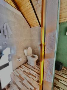 Koupelna v ubytování Hospedaje - Cabañas villa rosita