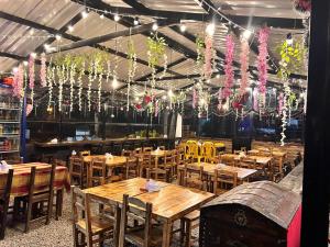 Restaurace v ubytování Hospedaje - Cabañas villa rosita