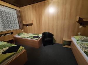 Hotel a ubytovna Zimní stadion Slaný客房内的一张或多张床位