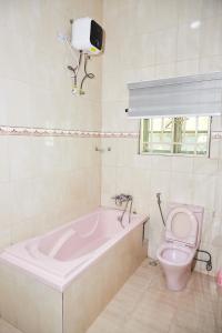 Koupelna v ubytování Tee-whyte private home