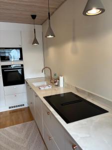 Kuchyň nebo kuchyňský kout v ubytování Staycation apartment Hyvinkää + 15 fotografií