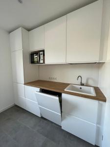 Η κουζίνα ή μικρή κουζίνα στο Ferienhaus Domblick Merseburg