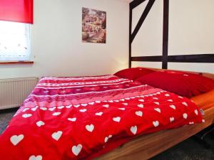 Voodi või voodid majutusasutuse Ferienwohnung in der hübschen Inselstadt Malchow toas