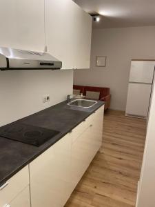 Kuchyň nebo kuchyňský kout v ubytování Apartments Torggl