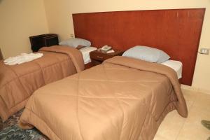 Postel nebo postele na pokoji v ubytování verssailles pyramids hotel