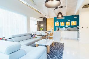 Kuchyň nebo kuchyňský kout v ubytování Osada Family Park