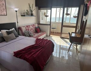 Ένα ή περισσότερα κρεβάτια σε δωμάτιο στο Pearl Studio - Alvor Beach-Vista Mar