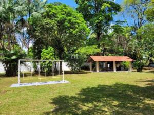 a soccer field with a goal in a park at Casa Condomínio Luxo Cop 30 in Ananindeua
