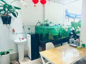Kuchyň nebo kuchyňský kout v ubytování Paradies Homestay + 22 fotografií