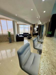 Χώρος καθιστικού στο Apartamento Lujoso con Vista Panoramica