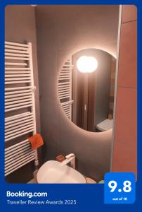 Koupelna v ubytování Blonde River Apartman Kálvária Szeged