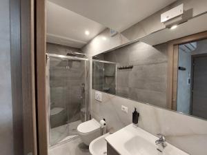 Koupelna v ubytování Hotel Pontenuovo
