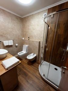 Koupelna v ubytování Wellness Hotel Kager Harkány