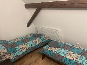 Postel nebo postele na pokoji v ubytování Kastély Vendégház