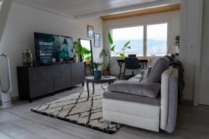 TV a/nebo společenská místnost v ubytování StudioLoftMountains