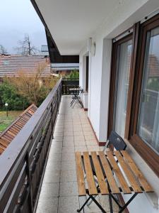 Balkón nebo terasa v ubytování Hiša Bistrica