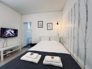 Ένα ή περισσότερα κρεβάτια σε δωμάτιο στο Duruy C, studio confortable à deux pas du centre +17 φωτογραφίες