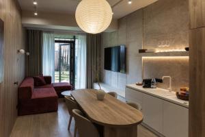 Kuchyň nebo kuchyňský kout v ubytování DOM hotel