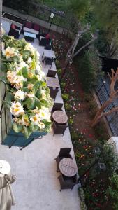 A garden outside Pendik Marine Hotel