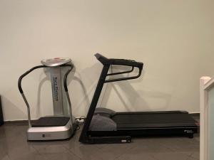 a treadmill and a toaster sitting on a floor at Eden Garden near Knossos in Skalánion