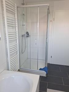 Koupelna v ubytování 5-Zimmer Ferienwohnung Welzheimer Wald
