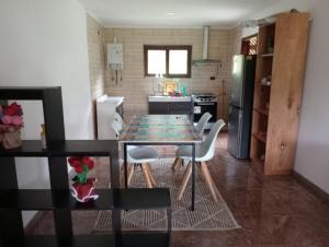 Dapur atau dapur kecil di Cabaña del Valle