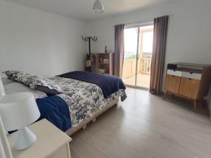 Postel nebo postele na pokoji v ubytování Cabaña Soñada con vista al mar